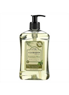 Rosemary Mint Liquid Hand Soap - Triple French Milled Natural Moisturizing Soap (1 Pack, 16.9 oz Bottle)