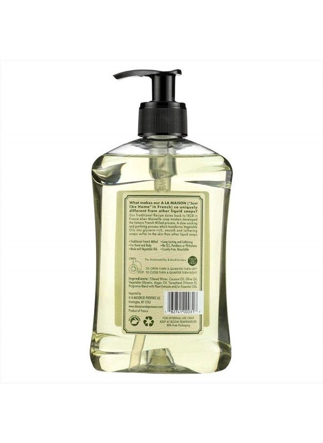 A La Maison - Rosemary Mint Liquid Hand Soap - Triple French Milled Natural Moisturizing Soap (1 Pack, 16.9 oz Bottle) - Image 1
