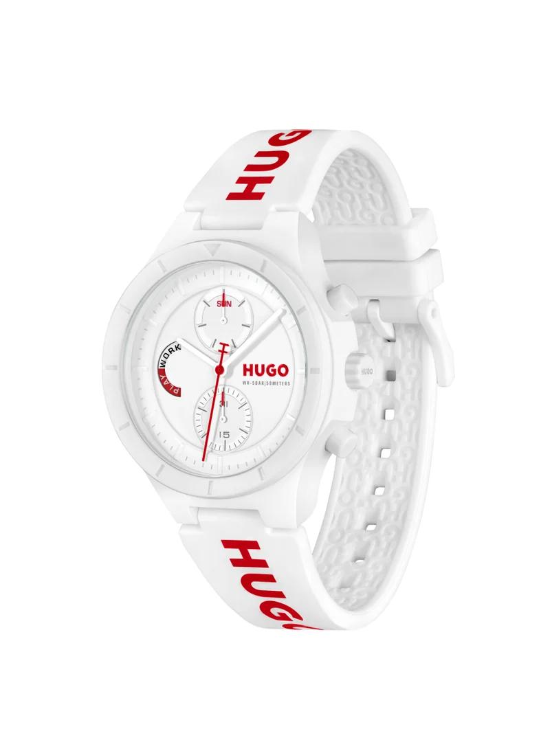 هوجو Lit Multi Pu Strap Analog Watch