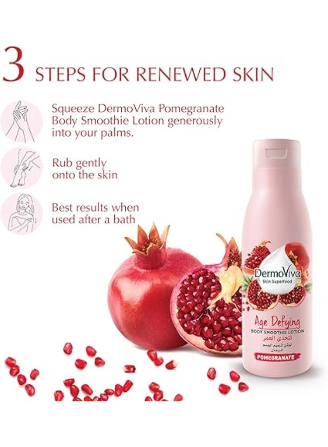 DermoViva Age Defying Body Lotion 400ml | Enriched With Pomegranate & Chamomile | Natural Moisturizer | For Youthful Skin - Image 4