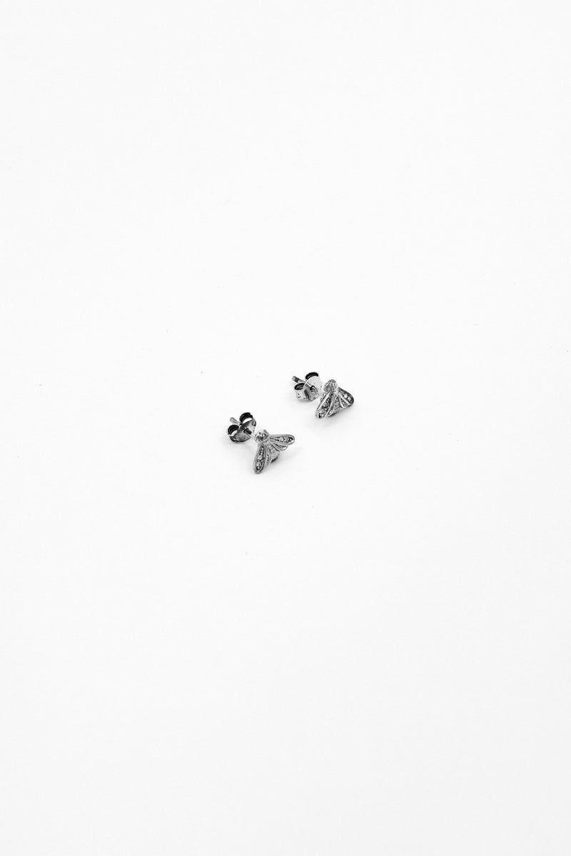 OLIVIA BURTON Women Stainless Steel Sterling Stud Earrings, Silver  - Image 1