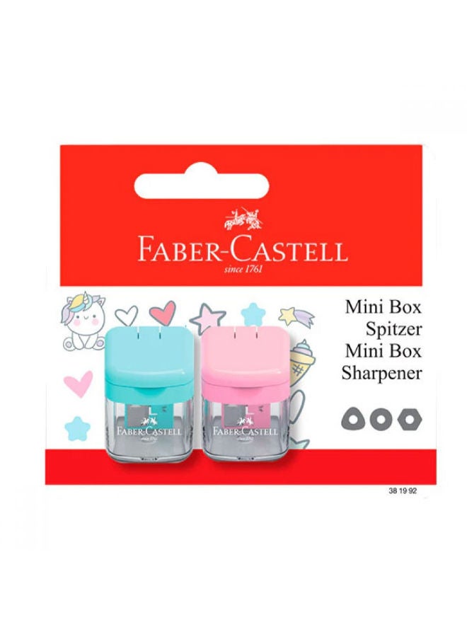 FABER-CASTELL Card: 2 Mini Plastic Sharpeners, 1 Transparent Eye - Image 2