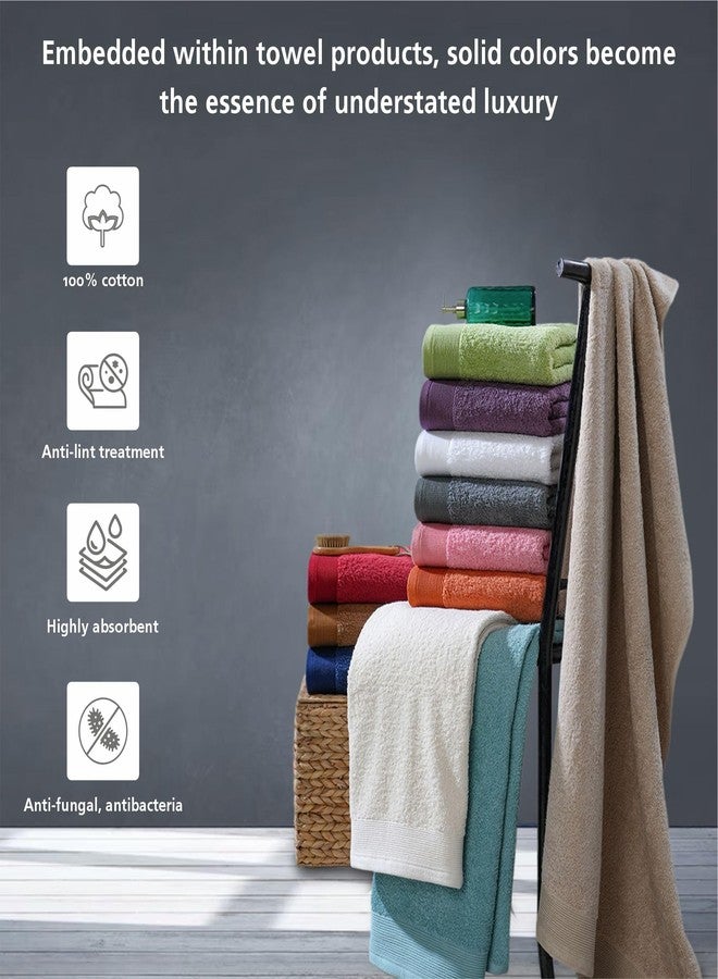 maspar 100% Cotton Embedded Stripe Face Towel, Set of 4, (30 x 30 cm), Purple - Image 4