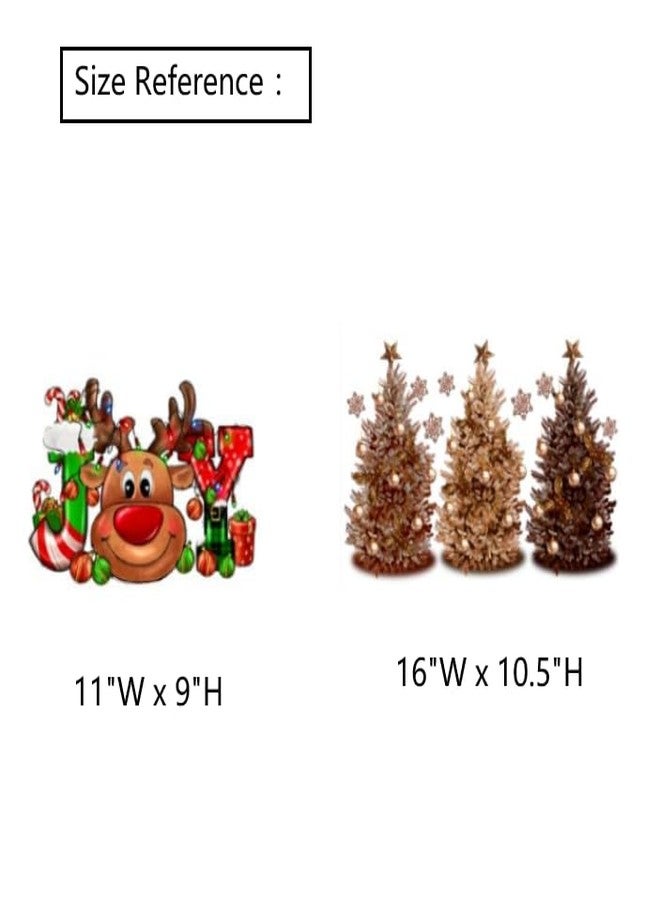Zaiphany Black Santa Christmas Window Clings - African American Decorations for Home, School, Party - Window Stickers and Decor - Image 3