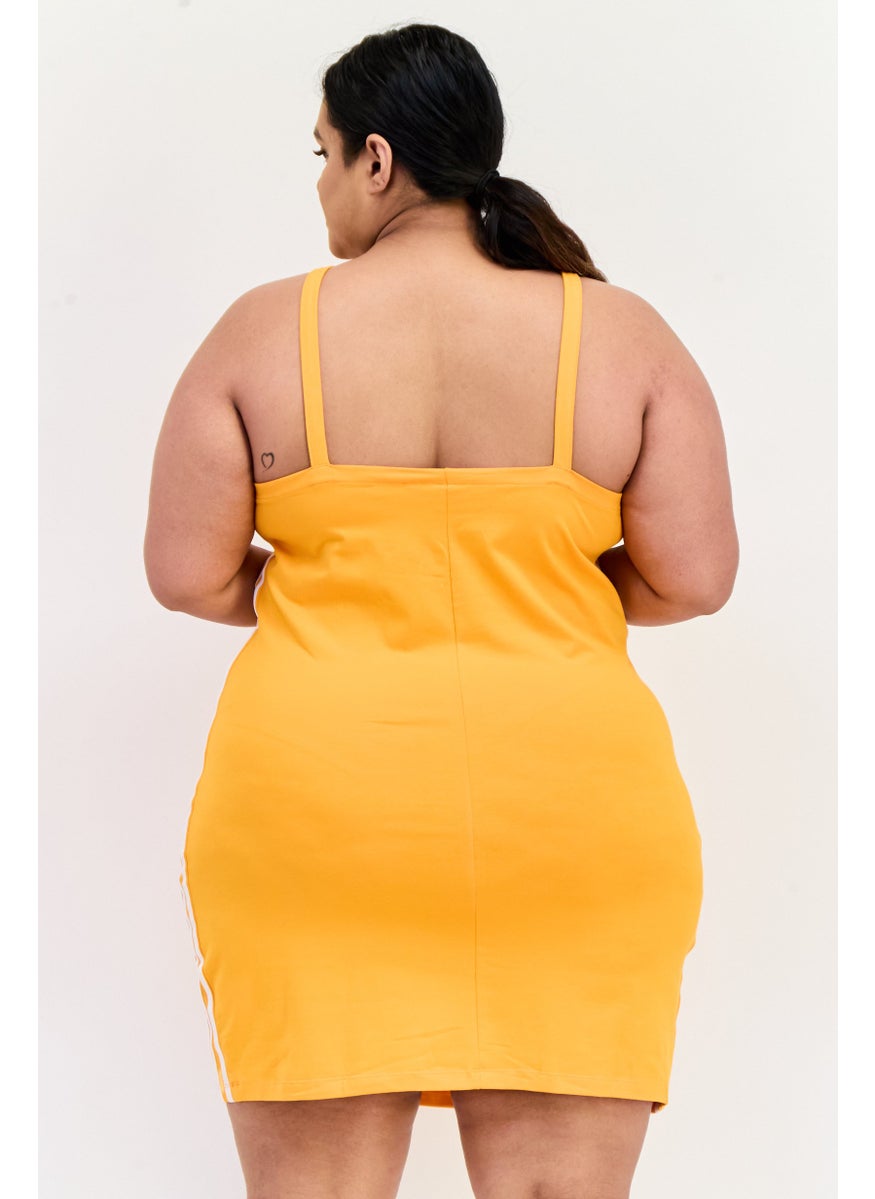 adidas Originals Women Plus Size Sleeveless Outdoor Dress, Orange  - Image 4