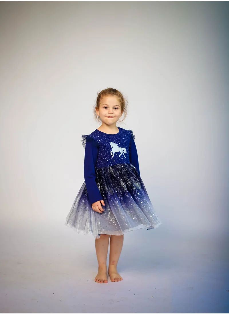 D'Daniela Unicorn Dark Blue with Stars
