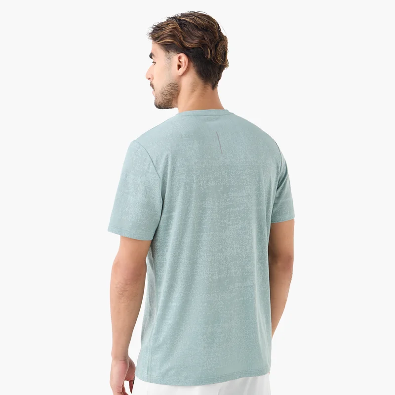 ادوت من سبلاش Textured Performance T-shirt with Crew Neck
