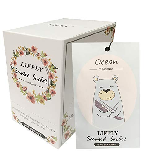 LIFFLY 14 Packs Ocean Scented Sachets Bag for Drawer and Closet Xmas Gift 15 Scents Optional - Image 1
