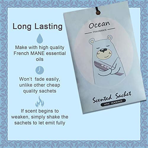 LIFFLY 14 Packs Ocean Scented Sachets Bag for Drawer and Closet Xmas Gift 15 Scents Optional - Image 2