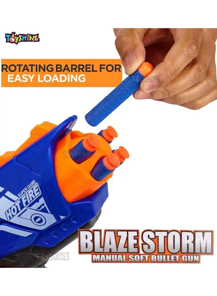 Toyshine Gizmo Foam Blaster Gun Toy With 20 Bullets (Multi Color) - Image 3