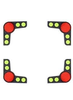 Al Khateeb Universal Car Door Angle Protectors Bump Stop Door Edge Guard Strip Dent Reflectors 