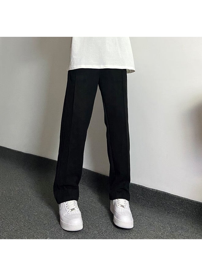 Heliport Helipad, Suede Striped Trousers, Black, XL - Image 2
