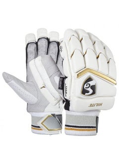 SG Hilite Rh Batting Gloves Leather Palm-White/Gold -Mens Age - 17+  - Image 3