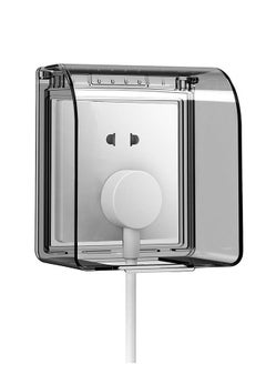 HomarKet Wall Switch Socket Face Plate,heighten Waterproof 86 Type Switch Socket Box Flip Switch Socket Cover Black Switch Socket Panel  - Image 1