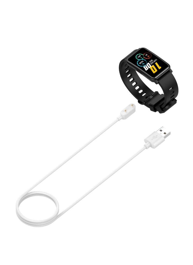Riva - شاحن ساعة ذكية أبيض متوافق مع XiaoMi Mi Band 9Pro/9/ 9NFC 8/ 8 Pro/8Active/ Redmi watch 5 Active/5 Lite/Redmi watch 3 Active/Redmi watch 4/Redmi Band 2، كابل شحن USB مغناطيسي - Image 1