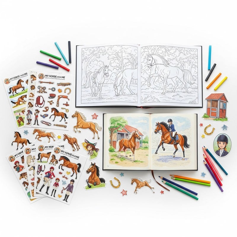 general My Horse and Me Sticker & Coloring Activity Book for Children - Image 2