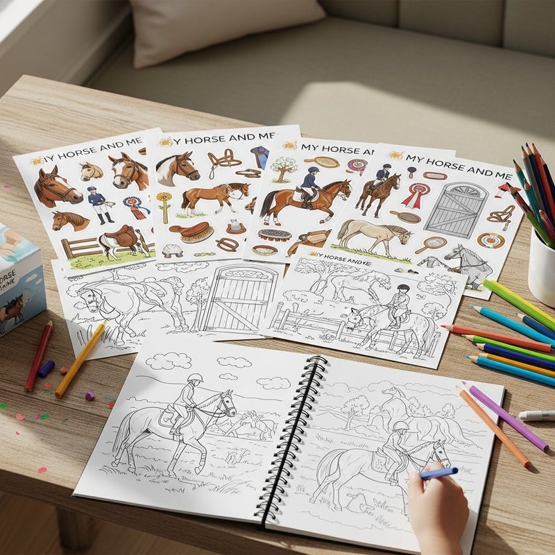 general My Horse and Me Sticker & Coloring Activity Book for Children - Image 3