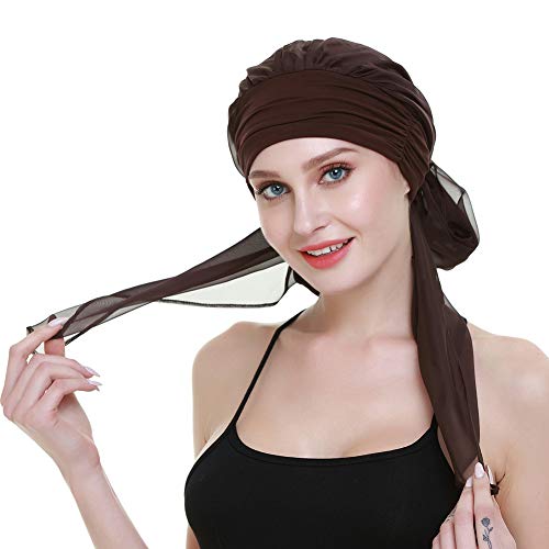 FocusCare Chemo Turban For Cancer Women HeadWrap Scarves Long Hair Wig Accessories - Image 1