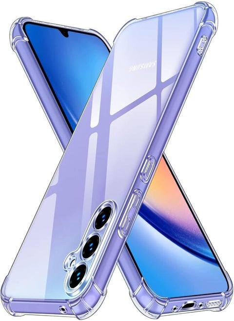 (Samsung Galaxy A25 5G) Clear Case Soft TPU Silicone Bumper Reinforced Corner Full Camera Protection for Samsung Galaxy A25 5G