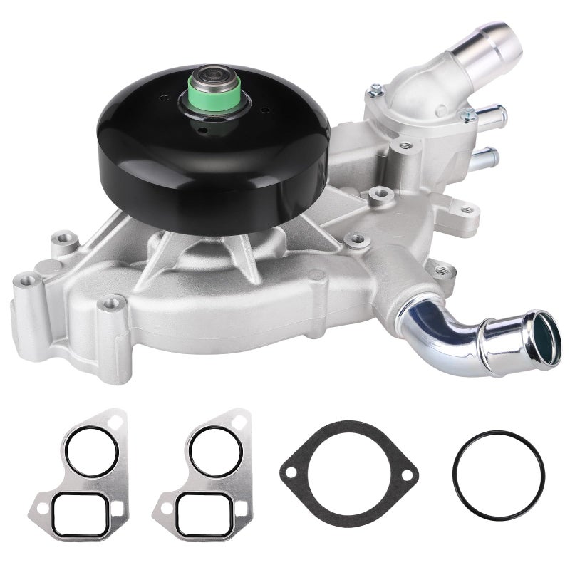 BDELI AW5104 Water Pump with Thermostat for 1999-2006 Chevrolet GMC Rainier Escalade 4.8/5.3/6.0L, G7341B 252-845 - Image 1
