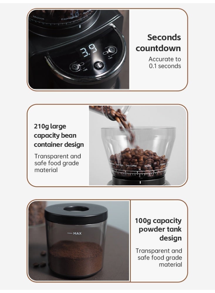 هيبرو ماكينة إسبريسو نصف أوتوماتيكية HiBREW H10B بقوة 20 بار مع مطحنة قهوة كهربائية ذات 31 سرعة، عبوة من قطعتين، طقم ماكينة قهوة منزلية، درجة حرارة قابلة للتعديل للقهوة الباردة/الساخنة، كابتشينو - Image 4