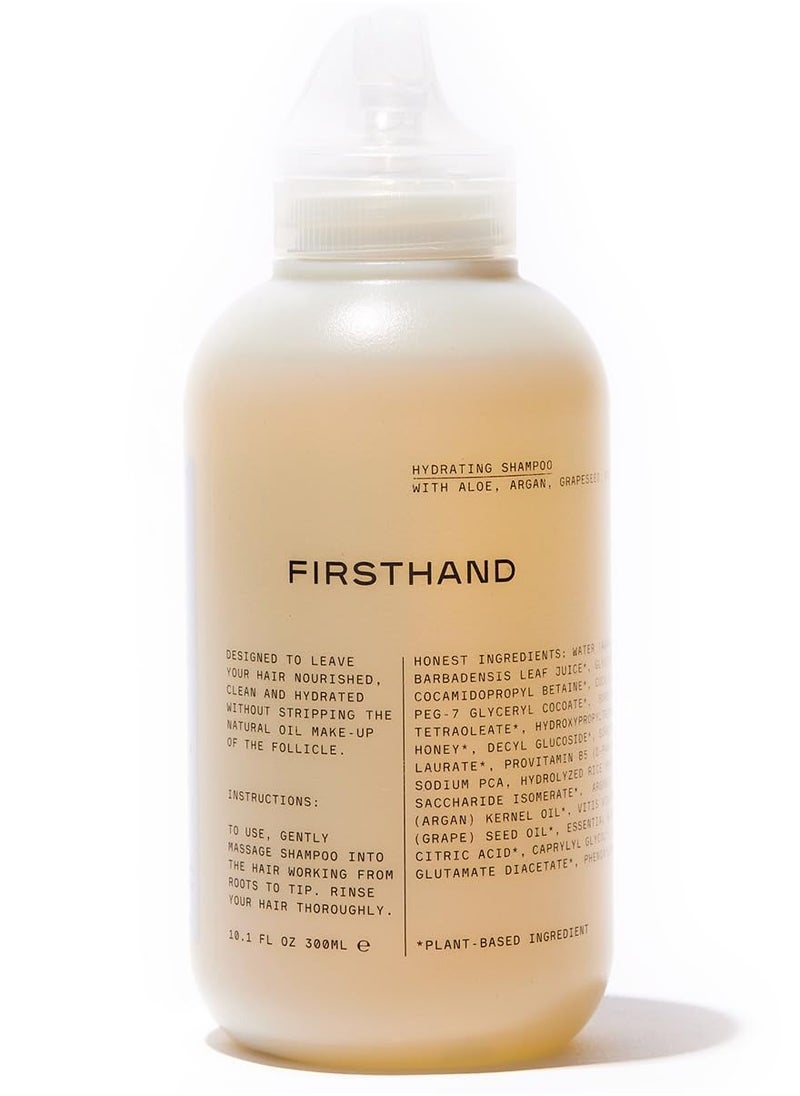 Firsthand - Firsthand Supply Hydrating Hair Shampoo - Clean & Non-toxic Hair Care Ingredients - Softness, Shine, and Moisture - No Parabens or Sulfates - 10.1oz (300ml) - Image 1
