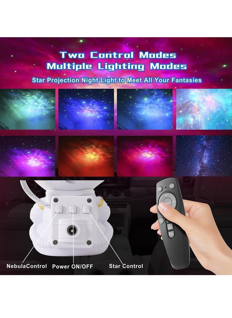 Remote Control and 360 Adjustable Design Universe Nebula Astronaut Galaxy Projector,for Baby Children Adults Youth Bedroom, Living Room and Game Room