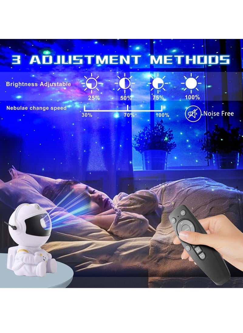 Remote Control and 360 Adjustable Design Universe Nebula Astronaut Galaxy Projector,for Baby Children Adults Youth Bedroom, Living Room and Game Room