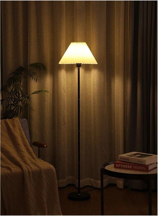 HOMESTAR Retro Pleated Floor Lamp Nordic Standing for Living Room Bedroom with Metal Base, 3500K-6000K Dimmable Light Indoor Lighting  - Image 2