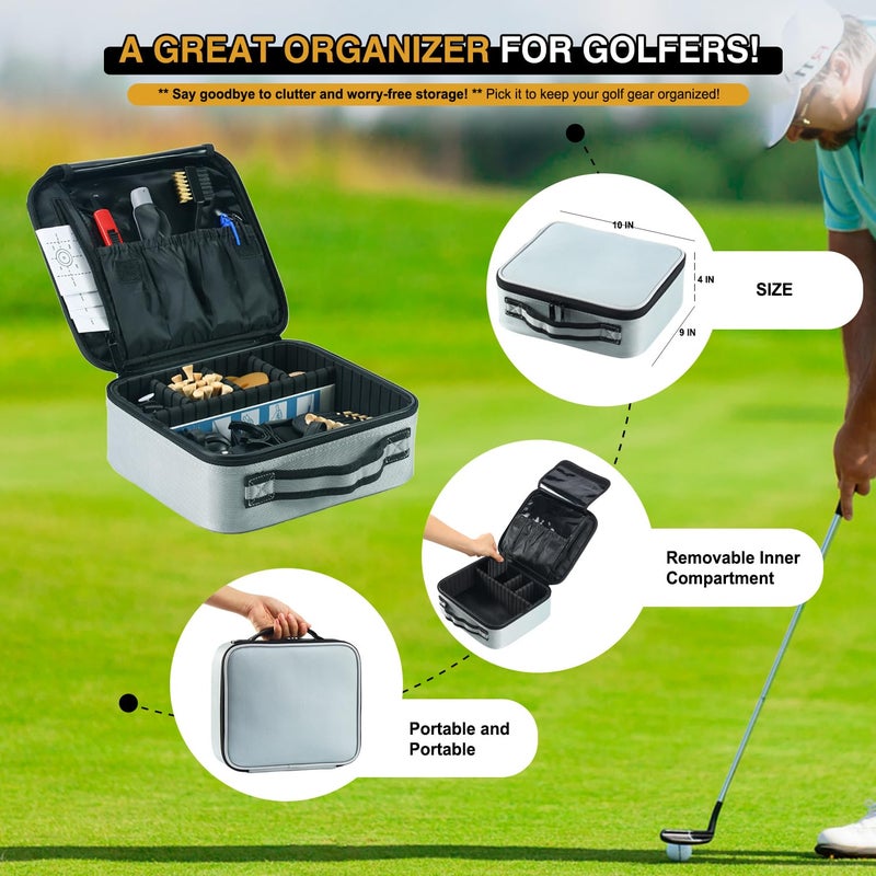 AEORUM Golf Accessories Kit, Golf Gifts for Men & Women, Golf Essentials Tools, 69-Piece Golf Stuff Gear with Oxford Bag, Golf Tees, Golf Club Regripping Kit, Divot Repair Tool,Golf Club Brush - Image 5