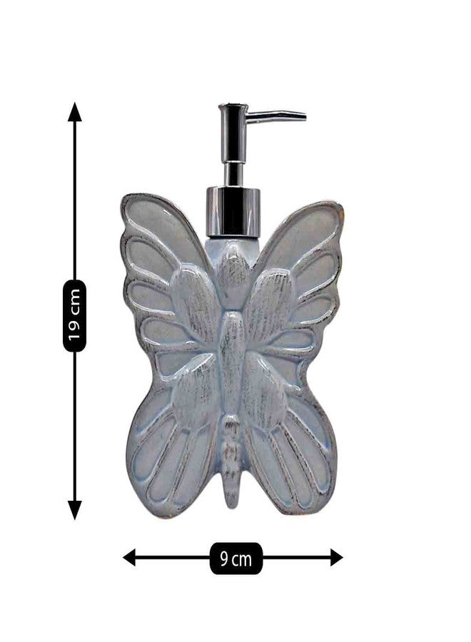 Kookee Ceramic Soap Dispenser with Pump for Kitchen, Bathroom, & Wash Basin, Designer Refillable for Liquid Handwash, Shampoo & Lotion, Leakproof, Set of 1 (7682) - Image 5