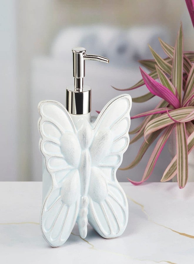 Kookee Ceramic Soap Dispenser with Pump for Kitchen, Bathroom, & Wash Basin, Designer Refillable for Liquid Handwash, Shampoo & Lotion, Leakproof, Set of 1 (7682) - Image 2