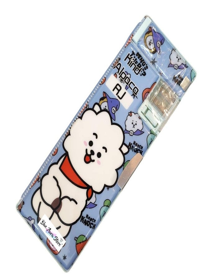 FUNFOB BT21 BTS Pencil Box for Kids for School Stationery Pouch Pencil Case Travel Pouch Cosmetic Bag (RJ Hard) - Image 4