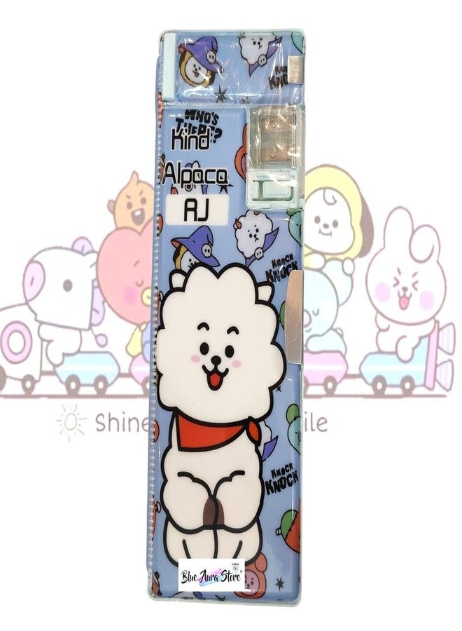 FUNFOB BT21 BTS Pencil Box for Kids for School Stationery Pouch Pencil Case Travel Pouch Cosmetic Bag (RJ Hard) - Image 3
