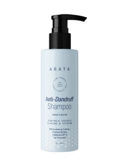 ARATA Arata Anti Dandruff Shampoo 200 ML For Normal To Oily Hair With Tea Tree Oil Treats Dandruff Effectively Takes Care Of Dry Flaky Scalp  - Image 1