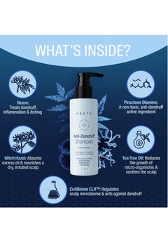 ARATA Arata Anti Dandruff Shampoo 200 ML For Normal To Oily Hair With Tea Tree Oil Treats Dandruff Effectively Takes Care Of Dry Flaky Scalp  - Image 2