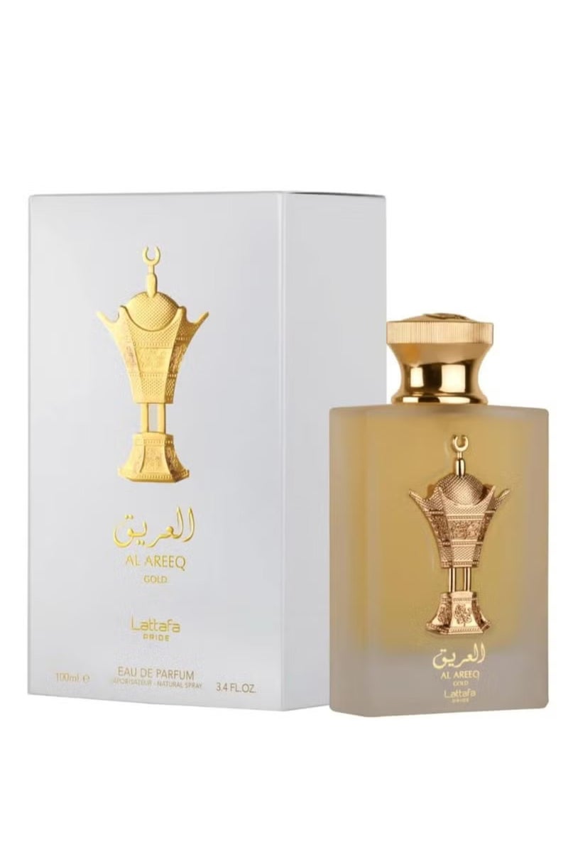 Lattafa Al Areeq Gold Eau De Parfum Spray for Unisex, 3.4 Ounce - Image 1