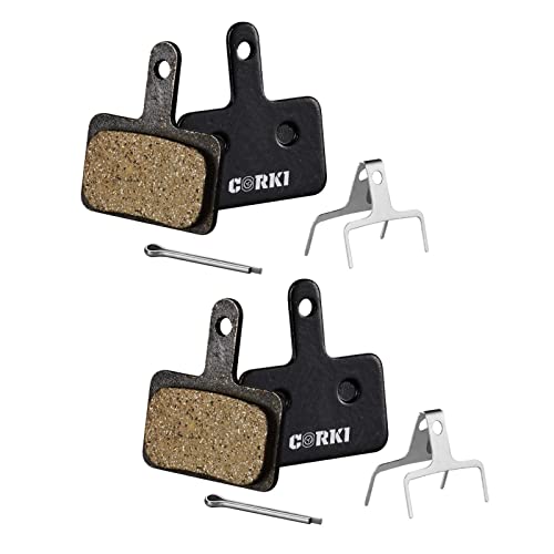 corki 2 زوج من وسادات الفرامل القرصية الراتنجية للدراجات الهوائية لـ TRP Tektro Shimano - Image 1