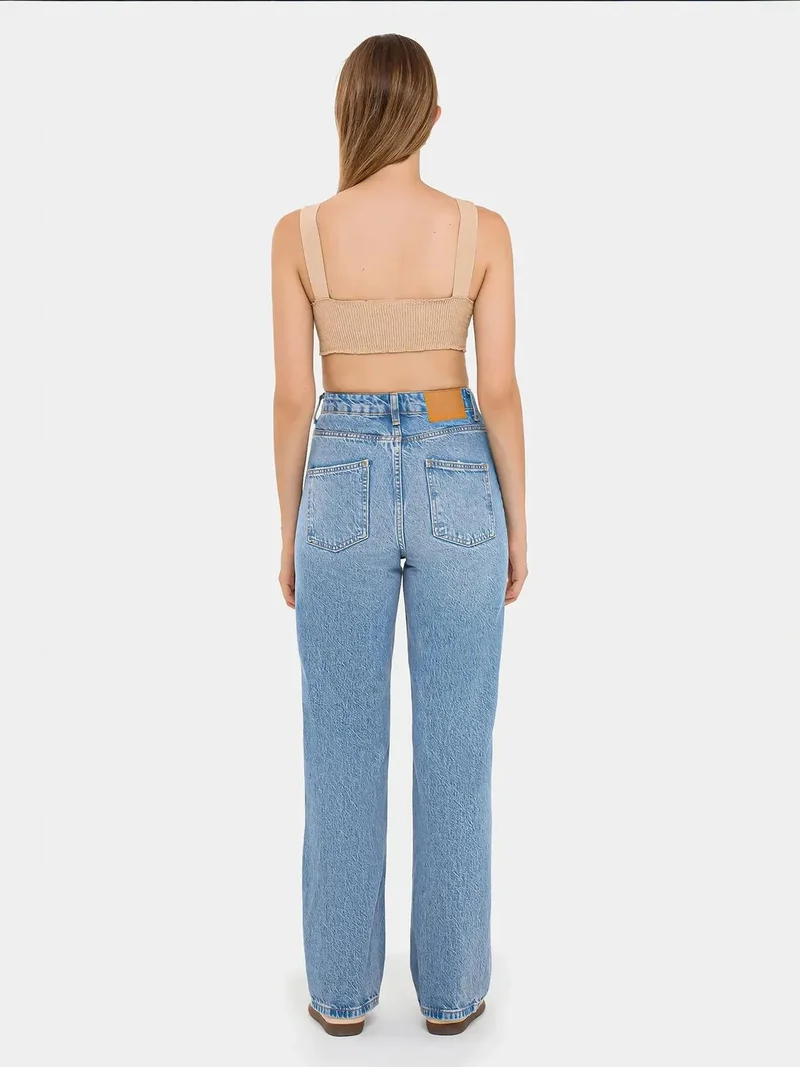 HICCUP V-Neck Sleeveless Woven Crop Top