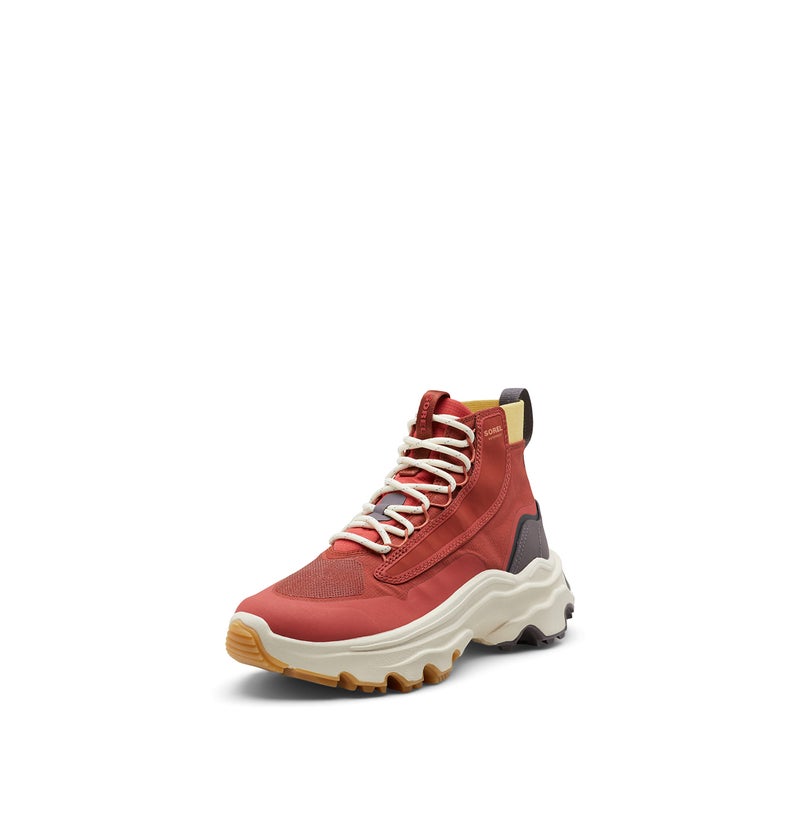 Sorel Women's Kinetic Breakthru Venture Mid Waterproof Shoe - Warp Red, Chalk - Size 9.5 - Image 1