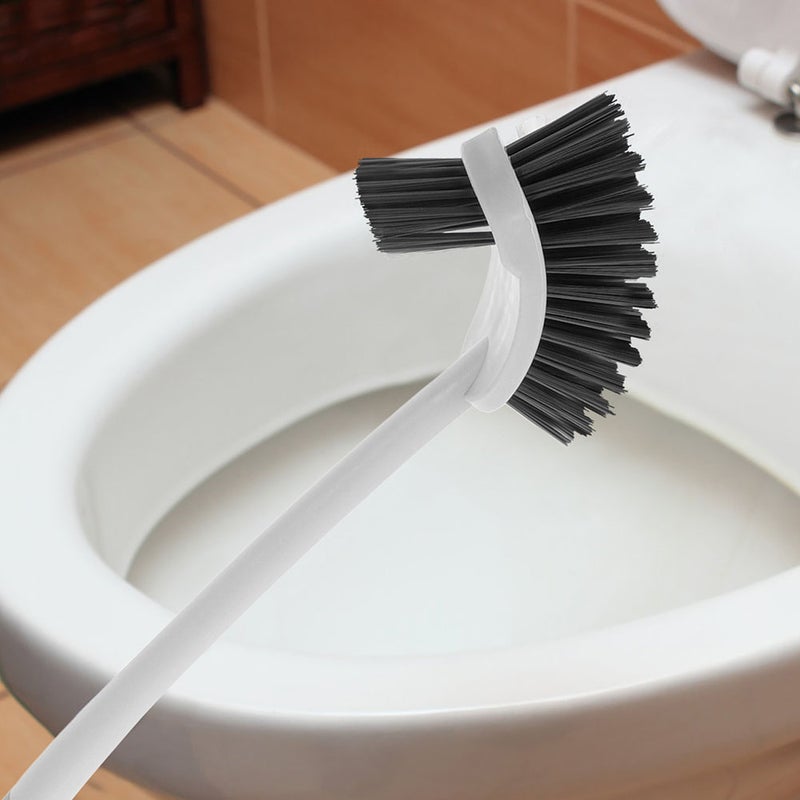 🚽 فرشاة مرحاض بمقبض طويل مجموعة 8 قطع لتنظيف الحمام بألوان متعددة لصيانة فعالة - Image 2
