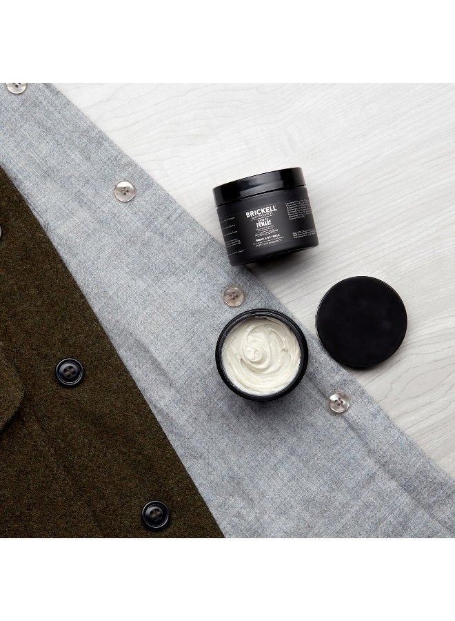 Brickell Men's Products Pomada de arcilla para peinar el cabello, natural y orgánica con fuerte sujeción y acabado mate, producto para peinados modernos, 2 onzas, perfumada - Image 2