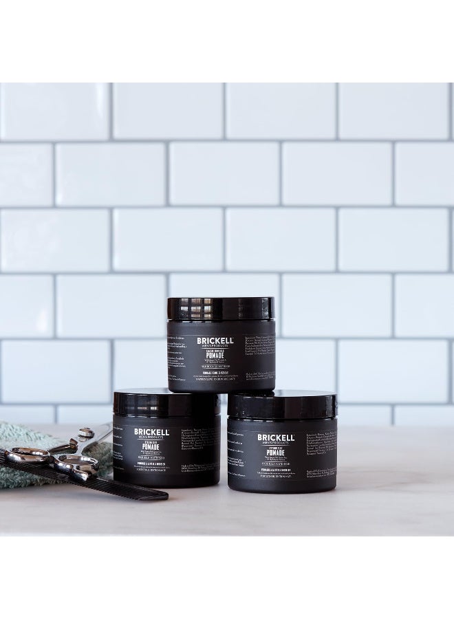 Brickell Men's Products Pomada de arcilla para peinar el cabello, natural y orgánica con fuerte sujeción y acabado mate, producto para peinados modernos, 2 onzas, perfumada - Image 3