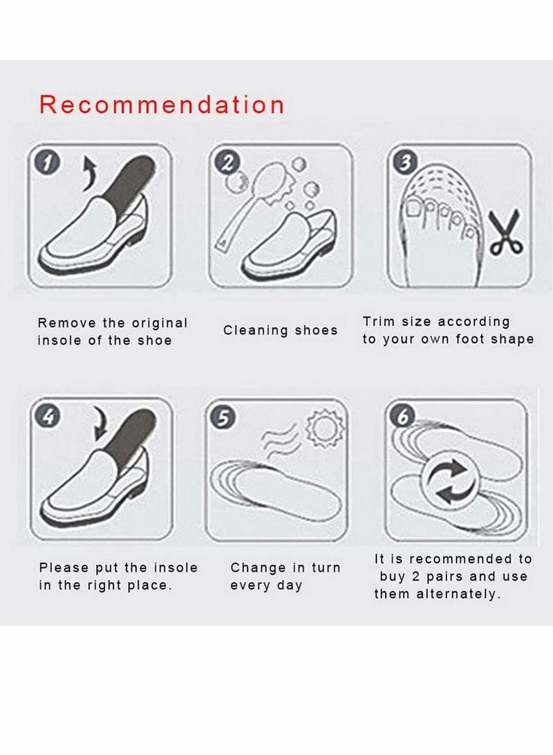 Y&D Height Increasing Shoe Insole, 7 cm Adjustable 3-Layer Orthotic Air Cushion Heel Insert Increase Insole for Men Women (1 Pair) - Image 2