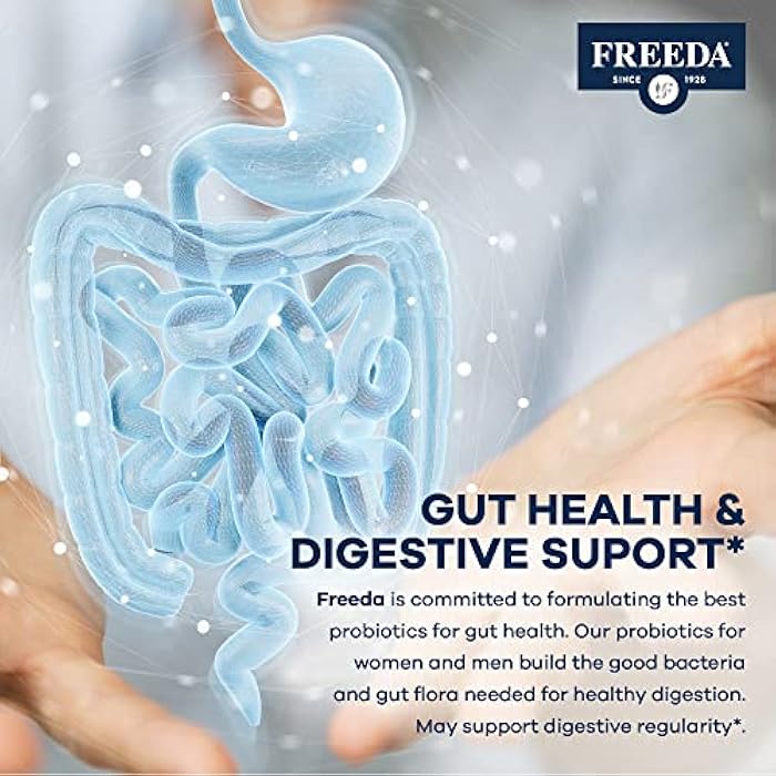 FREEDA Acidophilus Probiotic 1 Billion CFU – Lactobacillus Acidophilus for Women & Men – Gut Health & Digestive Support – Vegan, Kosher, Non-GMO – Shelf-Stable Supplement (100 Capsules) - Image 5