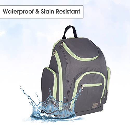 Mee Mee Nursing Diapers Bag |Adjustable Strap,Water&Stain Resistant BackPack |Spacious Bag With Multi Pockets for Keeping Milk Bottle With Diaper Changing Mat |All Baby Essentials In1 Bag (Blue) - Image 4