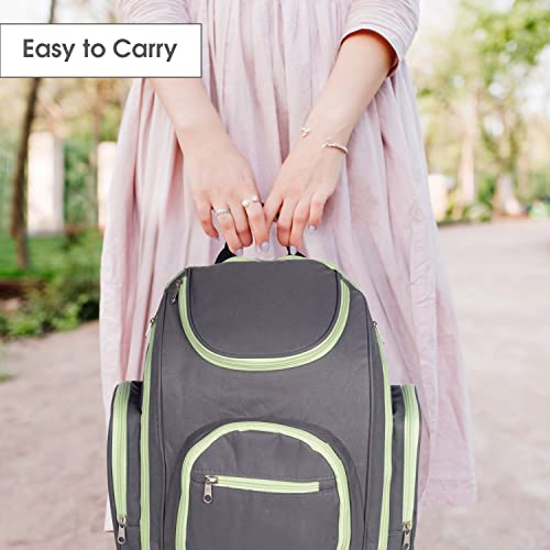 Mee Mee Nursing Diapers Bag |Adjustable Strap,Water&Stain Resistant BackPack |Spacious Bag With Multi Pockets for Keeping Milk Bottle With Diaper Changing Mat |All Baby Essentials In1 Bag (Blue) - Image 5