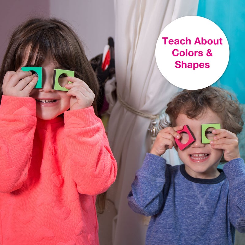 Edushape Magic Shapes Magnetic Foam Building Blocks, 54 Piece - Image 4