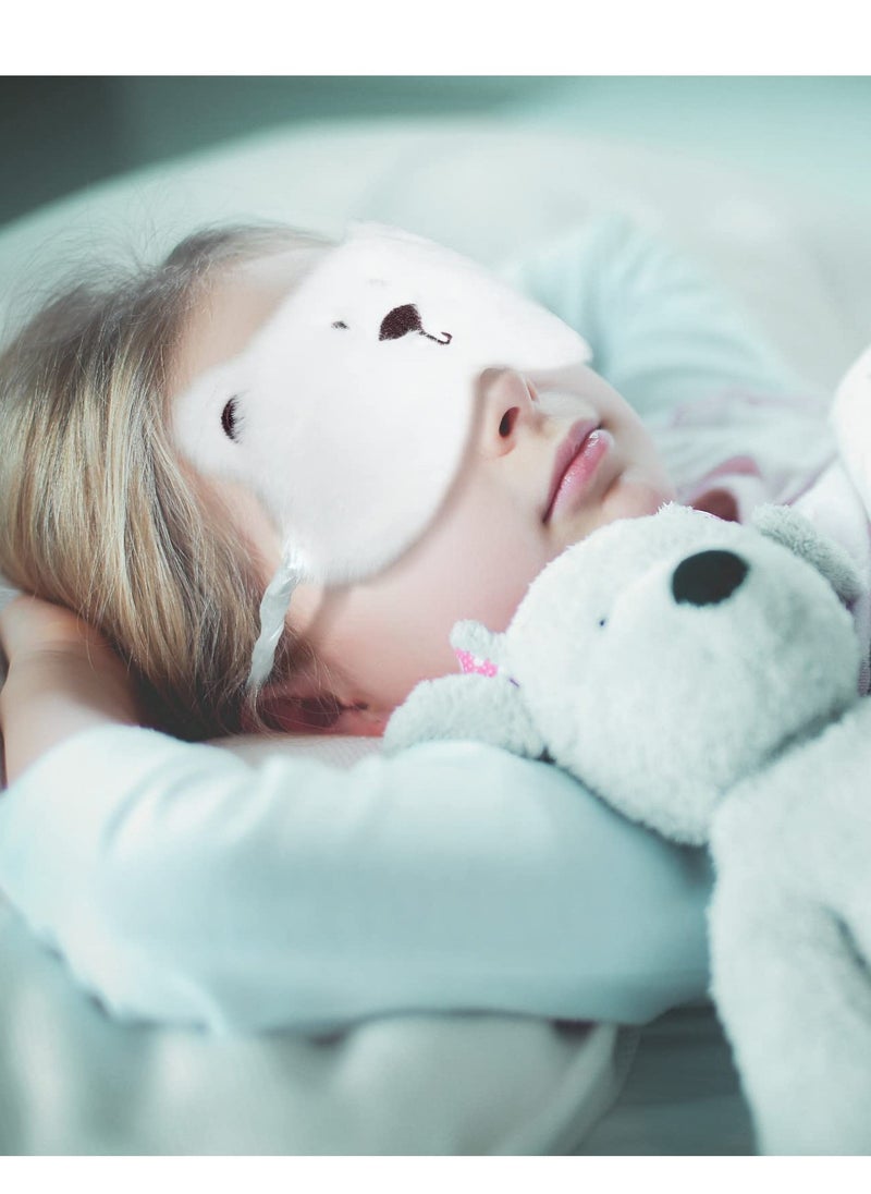 SYOSI - Sleeping Eye Mask, Children Blackout Mask Cute Animal Design Adjustable Elastic Soft Mask Suitable for Women Children, Girls and Adults Travel Lunch Break Resting Eye Mask (3 Pieces) - Image 1
