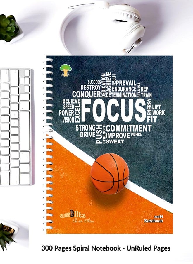 amblitz Spiral Notebook | 18 X 24 CM | B5 Size | School/College Students's Choice for Note Making | 70 GSM Thick White Paper | Diary Size | Personal & Office Use | (300 Pages, UNRULED Notebook) - Image 5